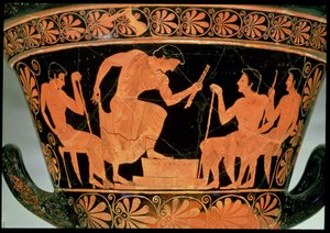 A Musical Contest, detail from an Attic red-figure calyx-krater, from Cervetri, Italy, c.510 BC